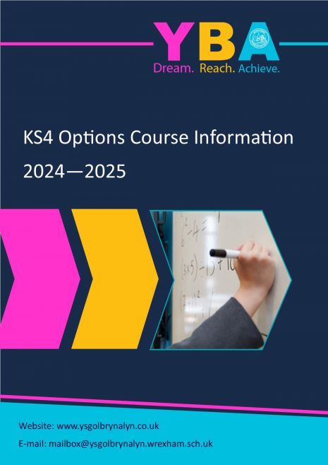 Options Booklet front page