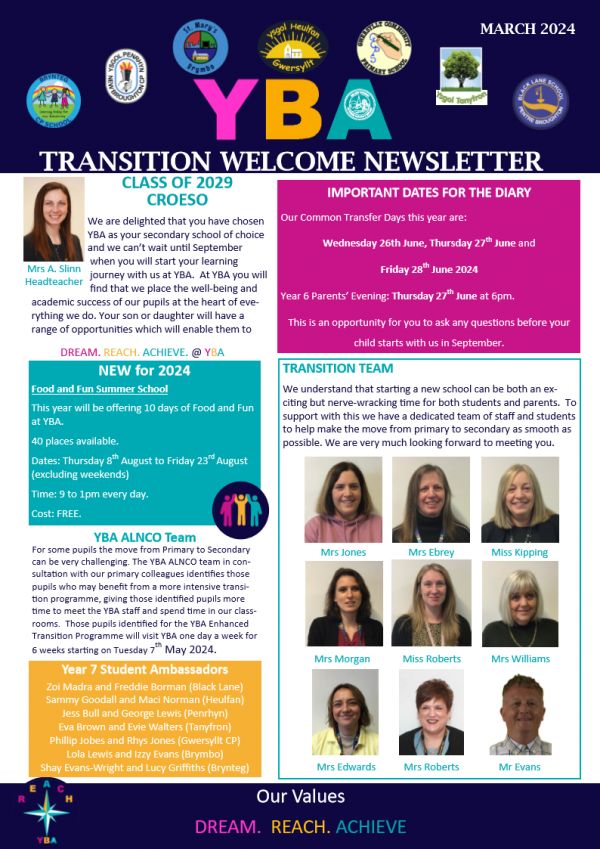 Transition Newsletter pg 1